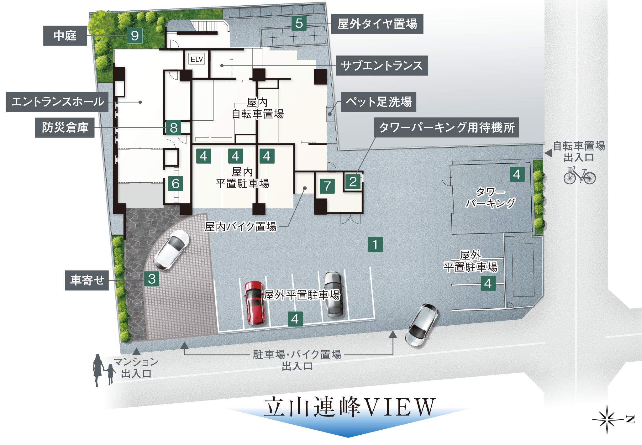 敷地配置図・1階平面図